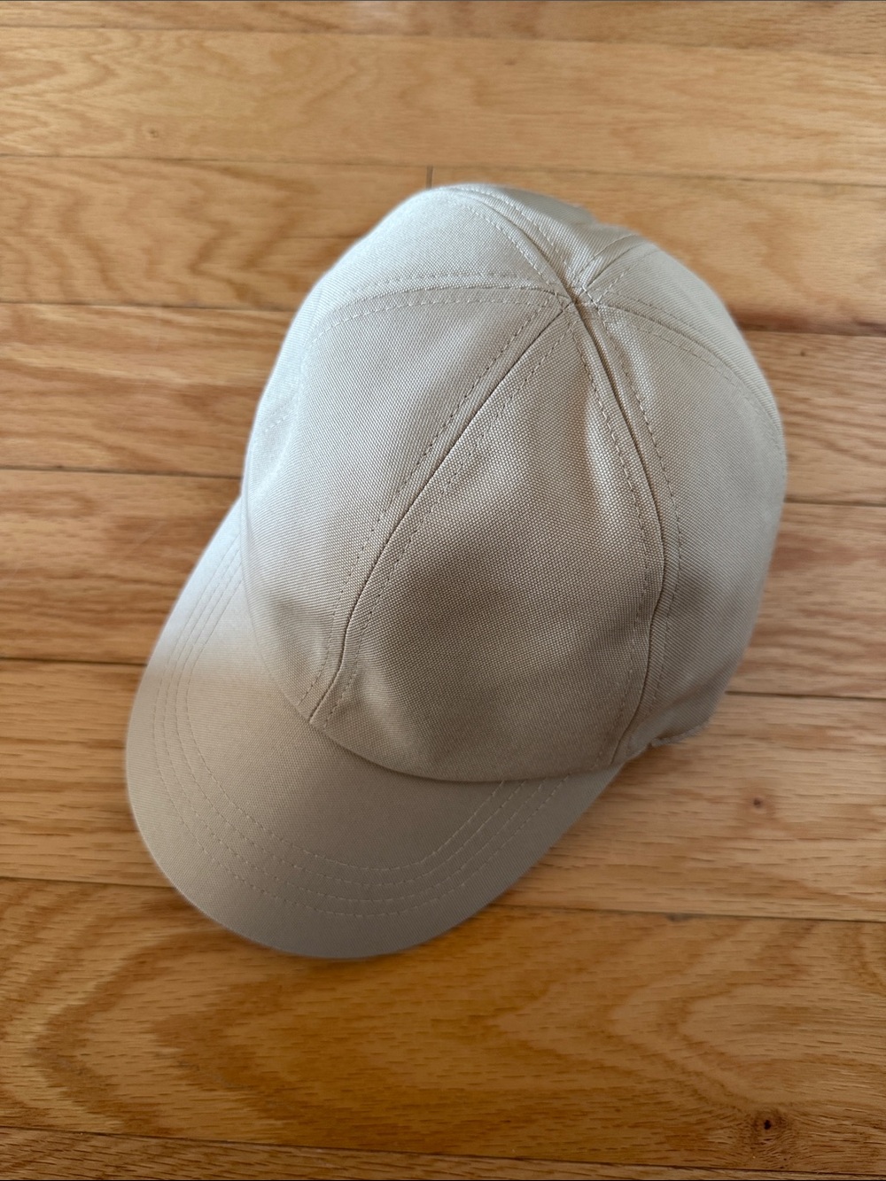 Women's Beige Cotton Baseball Cap
